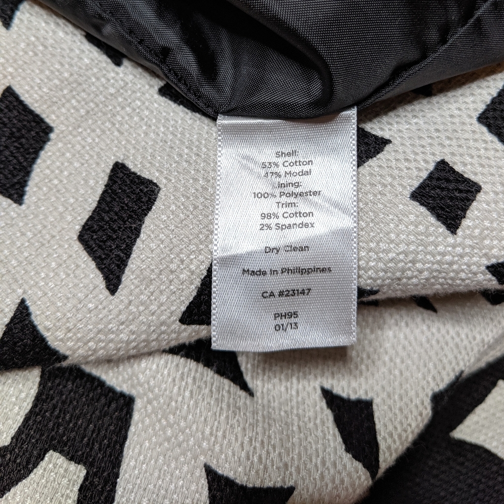 🌟$10🌟 Talbots Black and White Dress - Picture 6 of 6